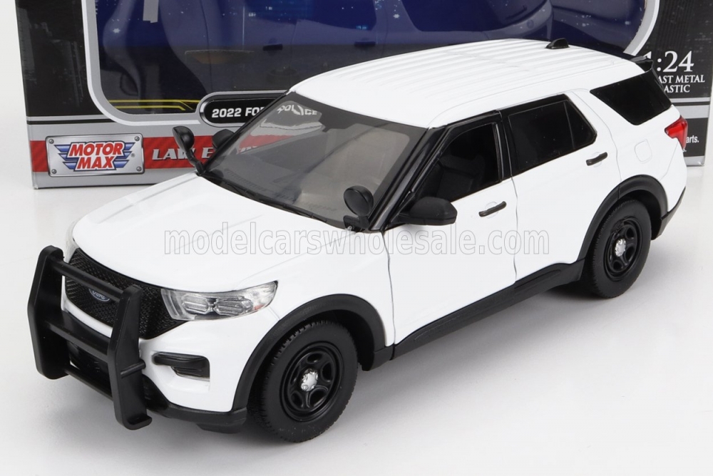 1:24 FORD Utility Police Interceptor With Push Bumper (2022), white - 76990W