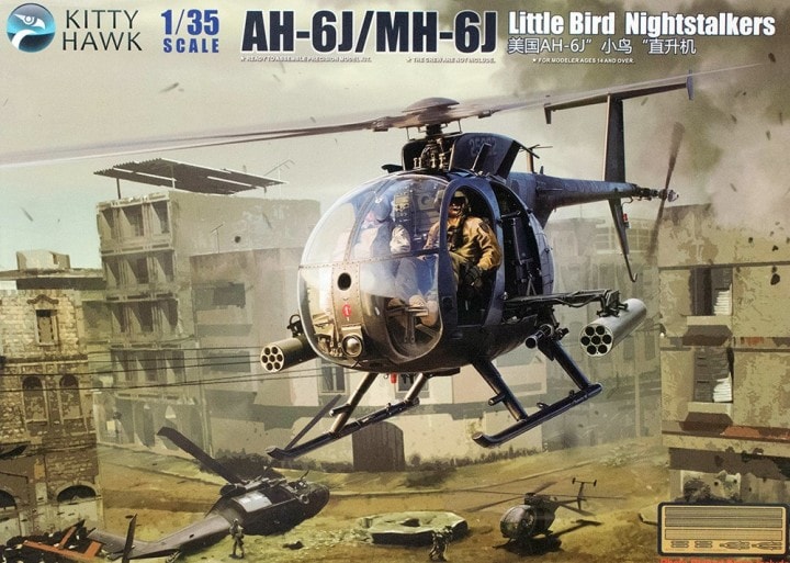 1:35 Сборная модель Американский боевой вертолет AH-6J / MH-6J Little Bird Nightstalkers - KH50003
