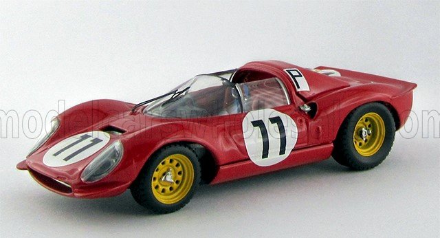 1:43 FERRARI Dino 206s №11 1000km Nurburgring (1966) L.Bandini - L.Scarfiotti, Red - ART030