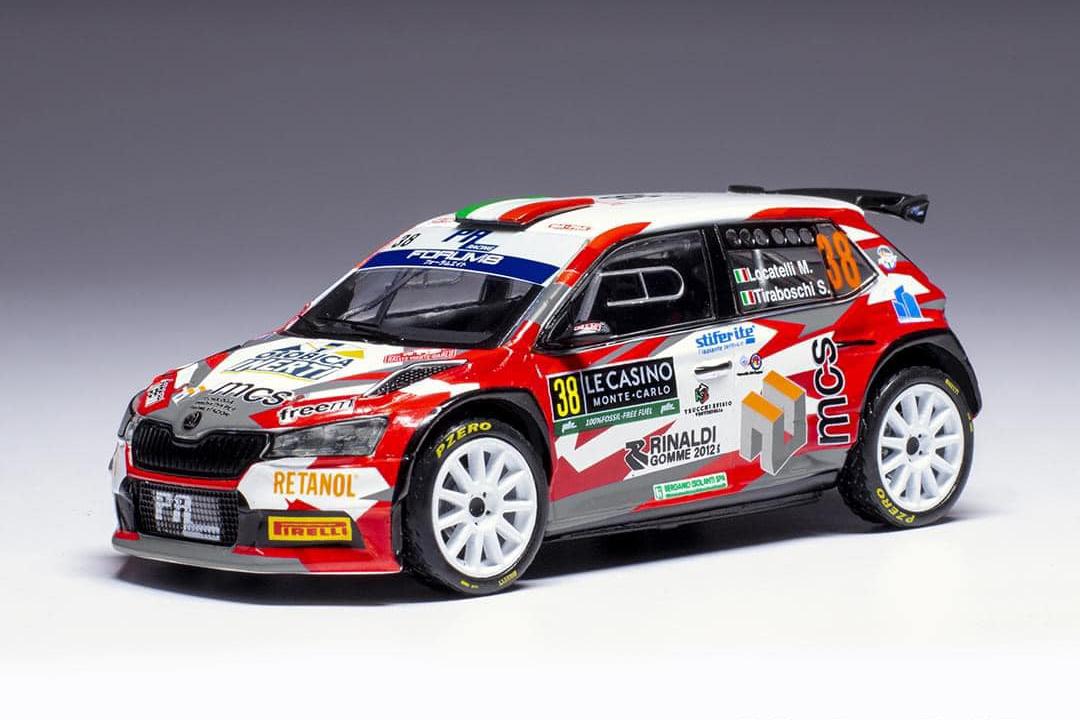 1:43 SKODA Fabia Rally2 №38 WRC Rallye Monte Carlo, M.Locatelli-S.Tiraboschi (2024) - RAM921SPLQ