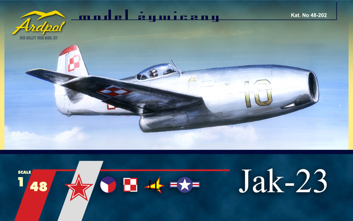 1:48 Сборная модель Jak-23 Яковлев-23 - 48-202