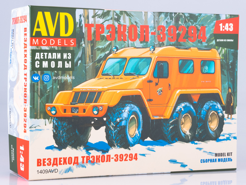 1:43 Сборная модель Вездеход ТРЭКОЛ-39294 - 1409AVD