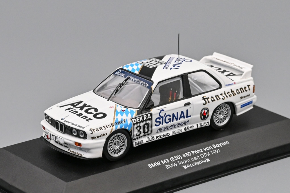 1:43 BMW M3 (E30) Prinz von Bayern 1991 #30, white - CMR43029