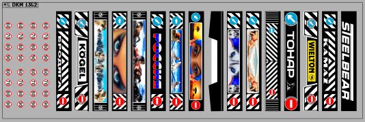 1:43 Декаль Брызговик для гузовиков и прицепов вариант 43 - DKM1352