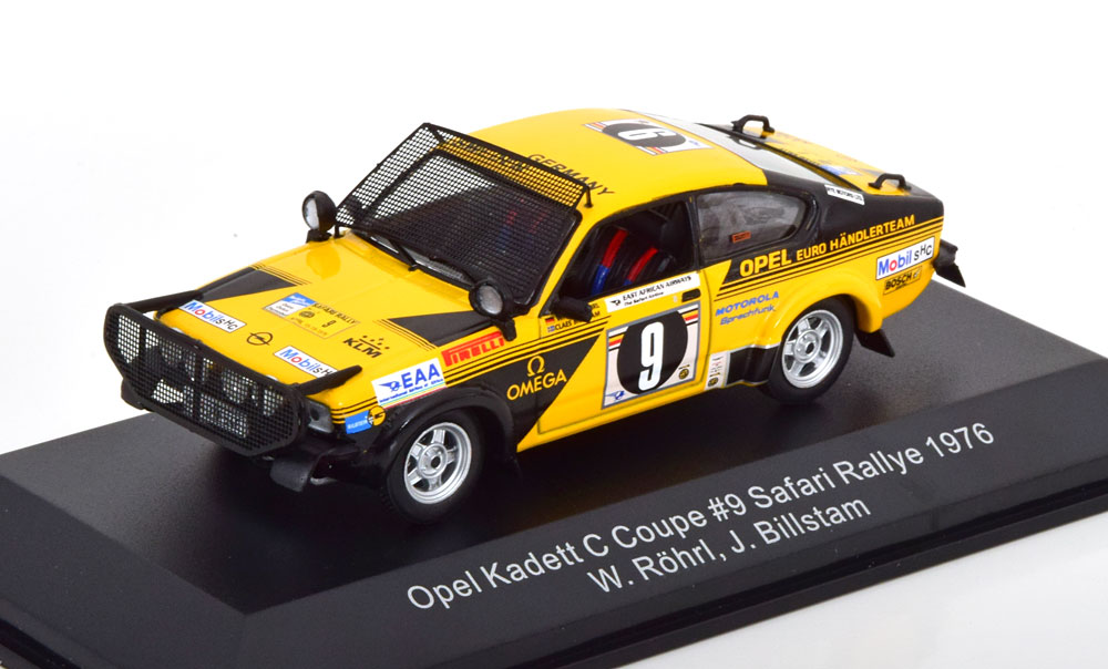1:43 OPEL Kadett C Coupe No 9  Safari Rally, Röhrl/Billstam (1976) - WRC027
