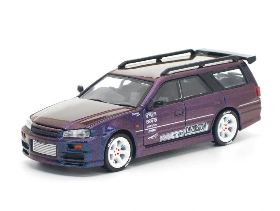 1:64 NISSAN Stagea, magic purple - PR640382