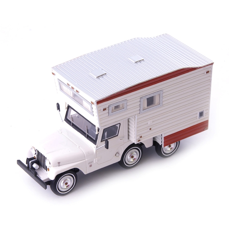 1:43 JEEP Cj5 Universal Camper (1969), White Red - 09017