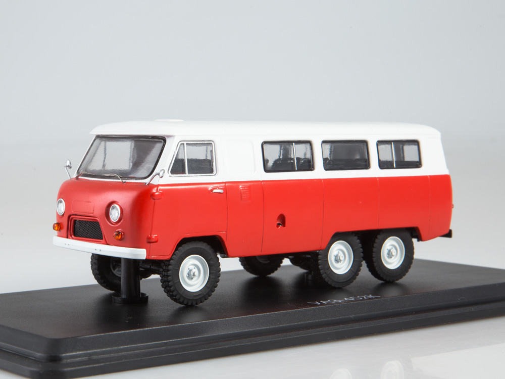 1:43 УАЗ-452К 6x6, красный / белый - LST013