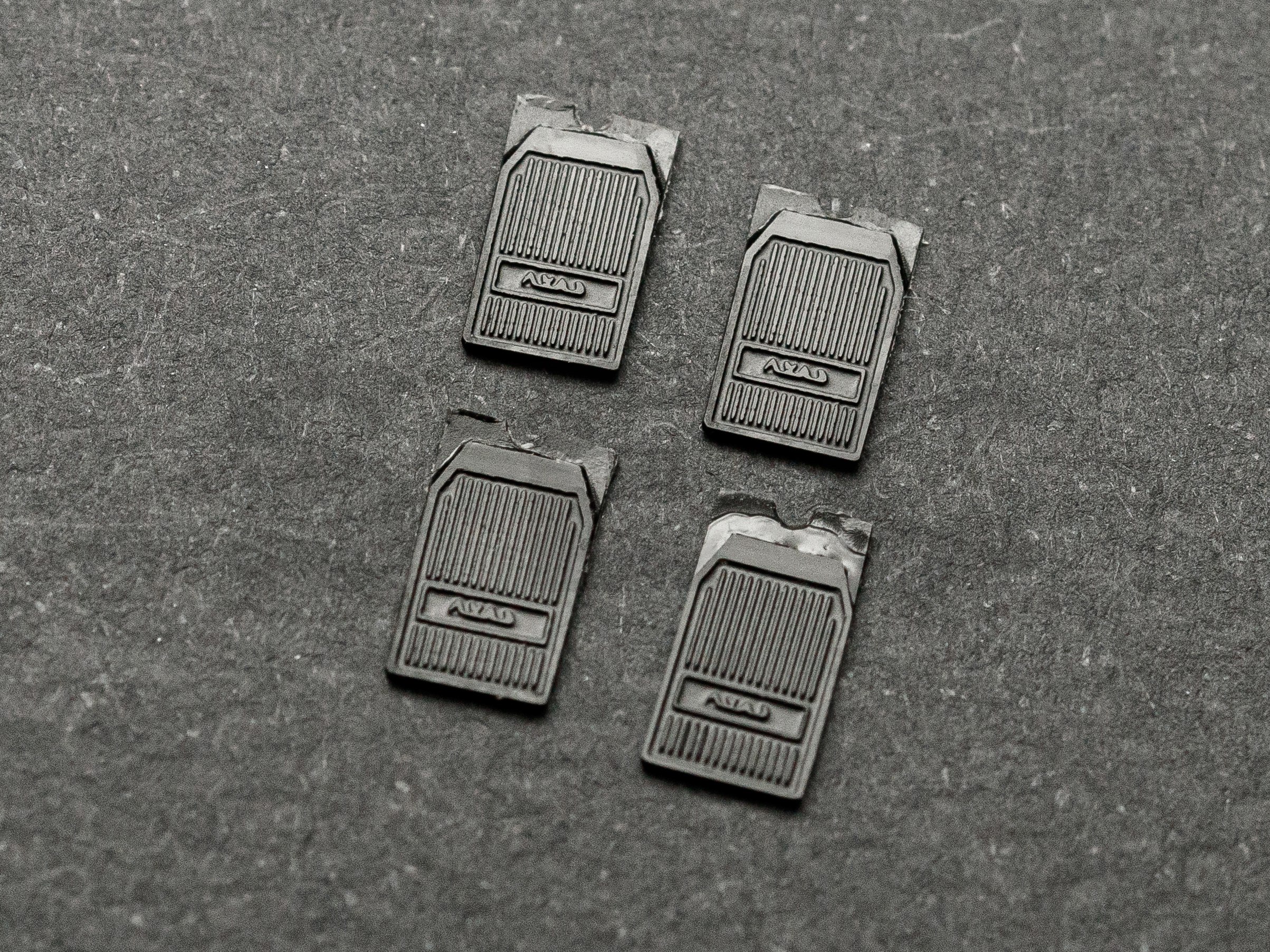 1:43 Брызговики №12 (969), комплект 4шт. - SEC049