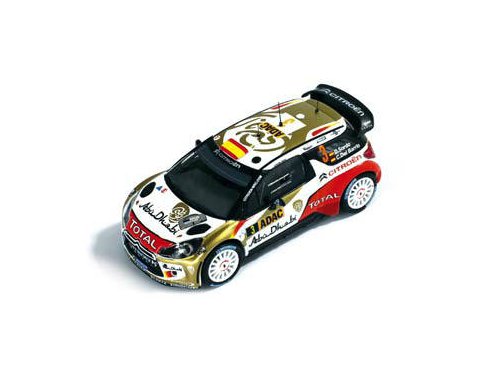 1:43 CITROEN DS3 WRC 3 D.Sordo-C.Del Barrio Rally Germany 2013 победитель, white - RAM538