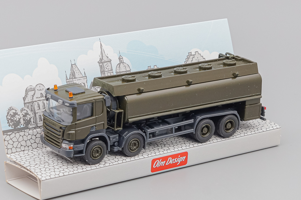 1:87 SCANIA P 6х4 топливная цистерна с раздачей. хаки - OLM343