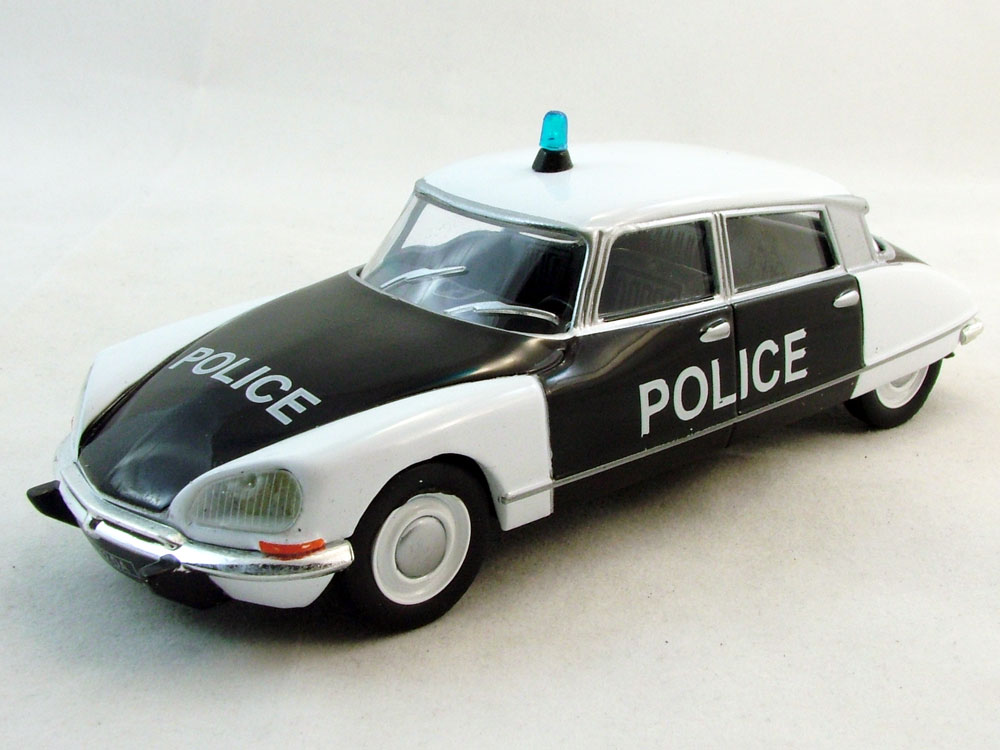 1:43 CITROEN DS21 Police, Полицейские Машины Мира 27, черно-белый - PCW027