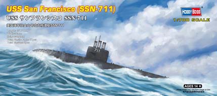 1:700 Сборная модель Подводная лодка USS San Francisco SSN-711 - 87015