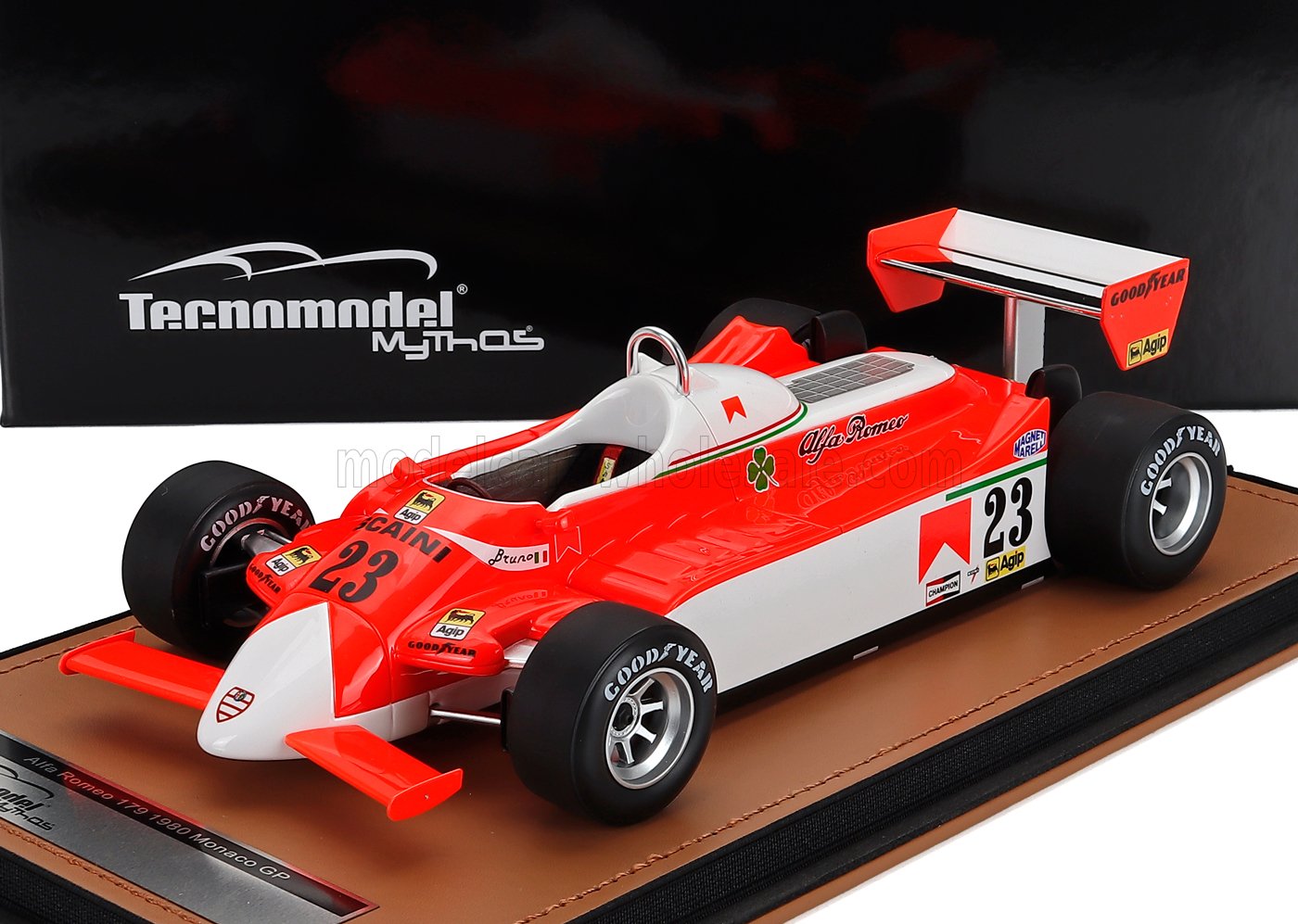 1:18 ALFA ROMEO F1 179 №23 Monaco Gp Bruno Giacomelli (1980), White Red - TM18-365D