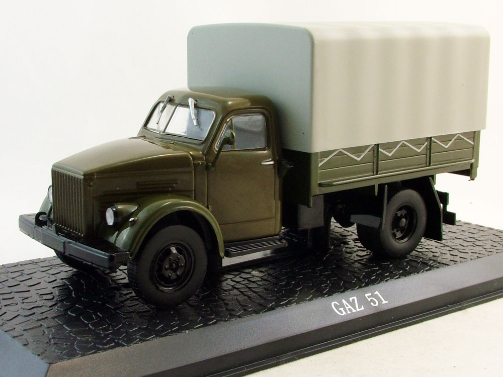 1:43 Горький 51, серия грузовиков от Atlas Verlag, хаки - 7167132