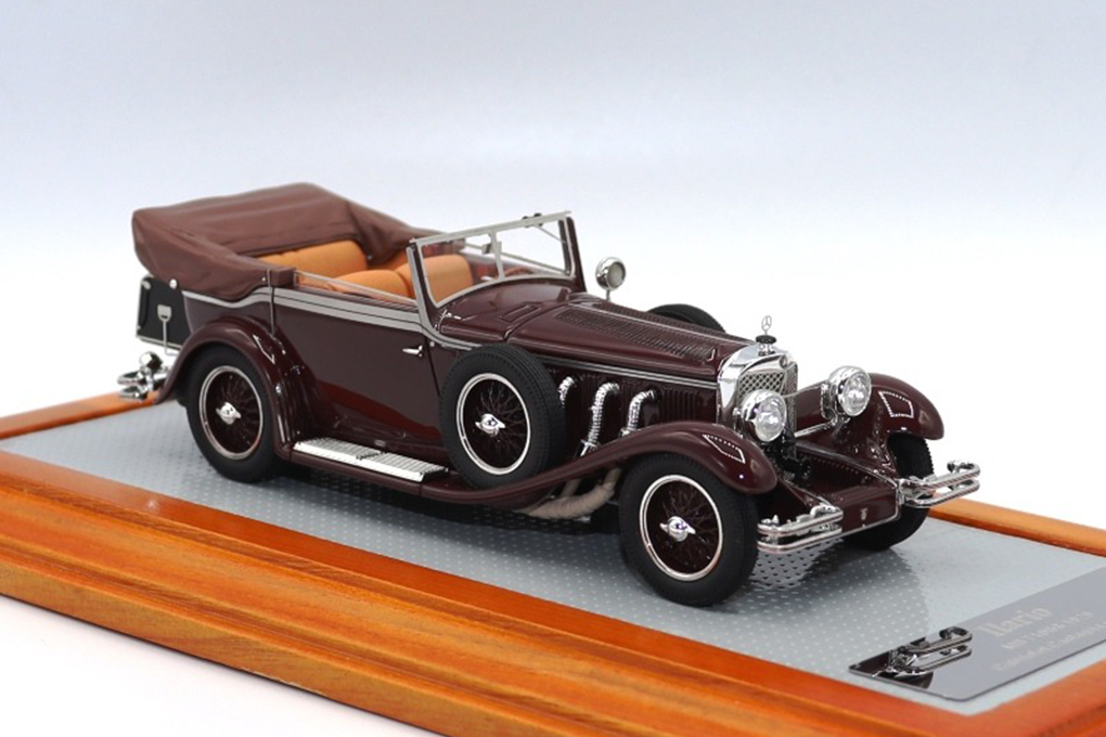 1:43 Mercedes-Benz 710SS 1929 cabriolet Castagna sn36269 Current Opened Car, Burgundy - IL43159