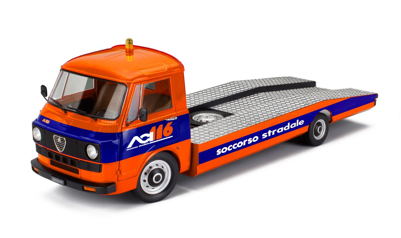 1:43 ALFA ROMEO A12 (F12) Carro Attrezzi Aci Soccorso Stradale эвакуатор (1977), оранжевый - 430085-D