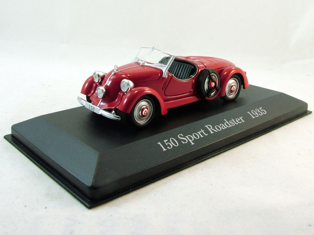 1:43 MERCEDES-BENZ 150 Sport Roadster (1935), Mercedes-Benz Offizielle Modell-Sammlung 17, красный - MB017
