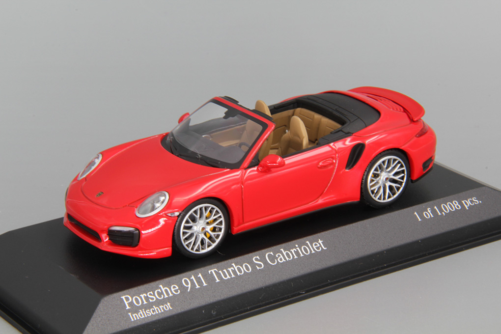 1:43 PORSCHE 911 Turbo S Cabriolet (2013), red - 410062230