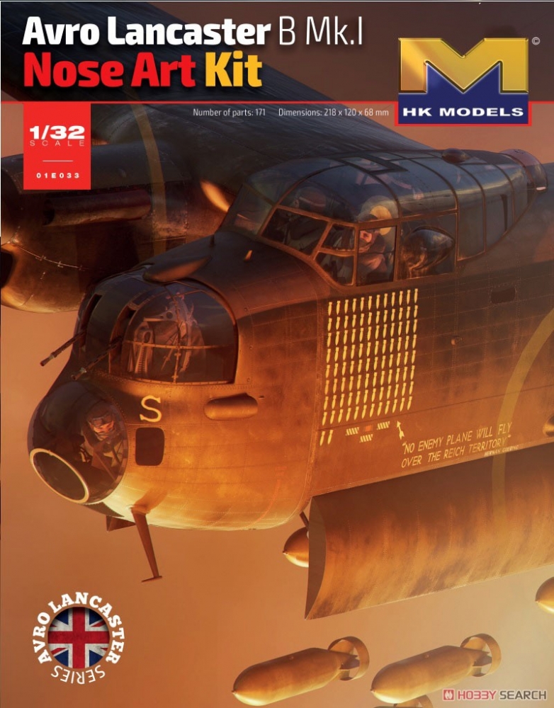 1:32 Сборная модель Avro Lancaster B Mk.I Nose Art Kit - 01E033