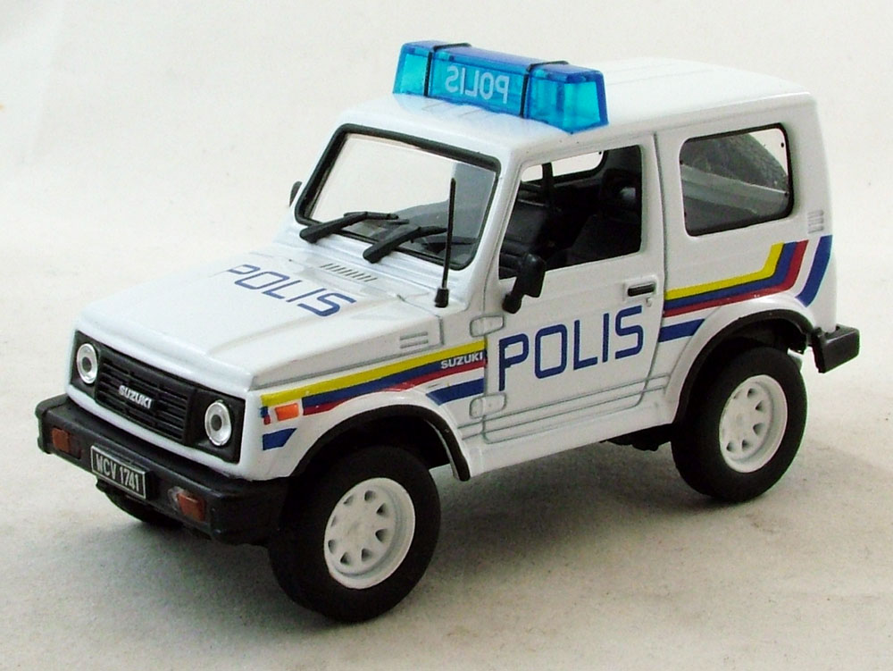 1:43 SUZUKI Samurai Полиция Малайзии, Полицейские Машины Мира 33, белый - PCW033