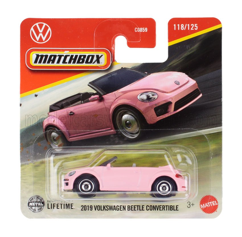 1:64 VOLKSWAGEN Beetle Cabriolet Open (2019), pink - C0859-977G-JBR67