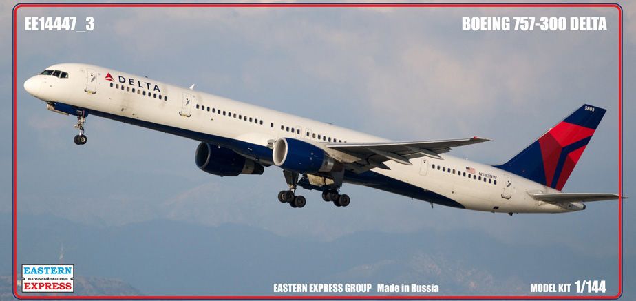 1:144 Сборная модель Авиалайнер Boeing 757-300 (DELTA) - 14447-3