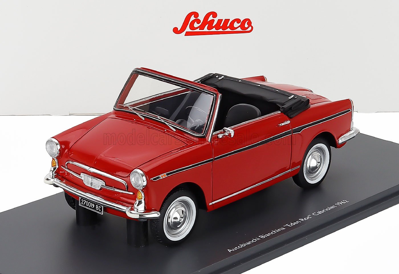 1:18 AUTOBIANCHI Bianchina Cabriolet Open Eden Roc (1962), Red - S18U00105