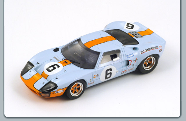 1:43 FORD GT 40 6 Победитель LM 1969 J. Ickx - J. Oliver, blue - 43LM69