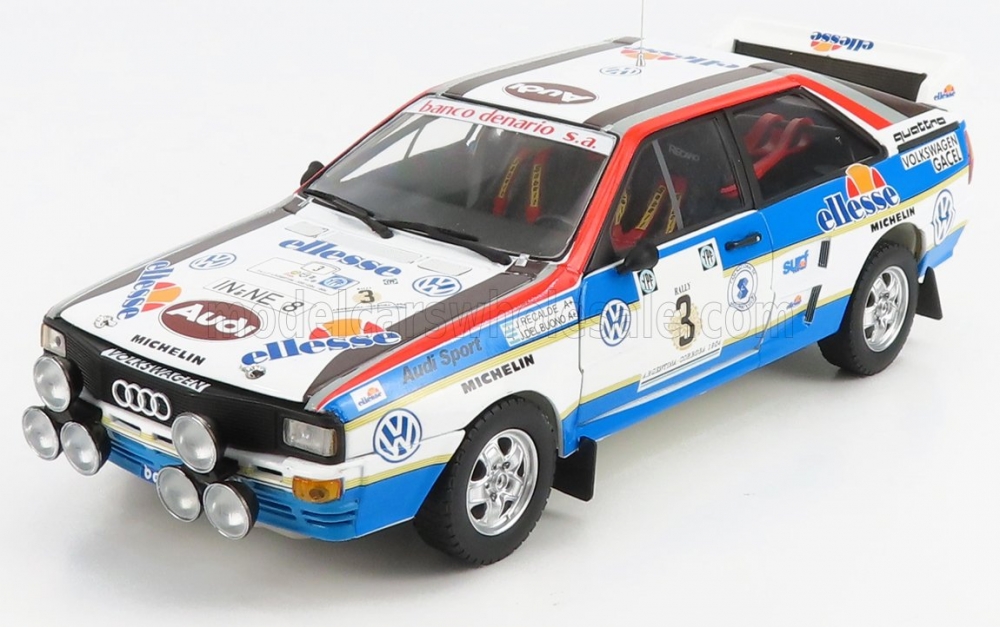 1:18 AUDI QUATTRO A2 №3 3rd RALLY ARGENTINA YPF (1984) J.RECALDE - J.DEL BUONO, WHITE/BLUE/ RED - 4254