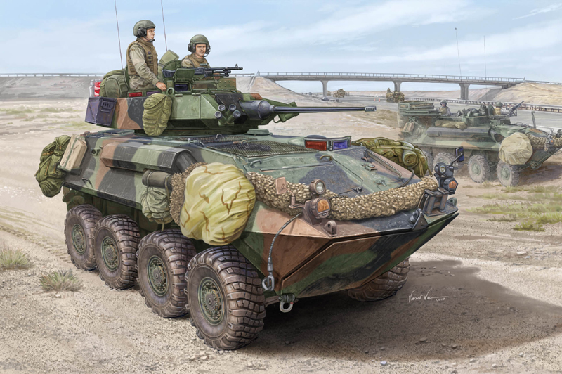 1:35 Сборная модель Американский БТР LAV-25 SLEP - 01513
