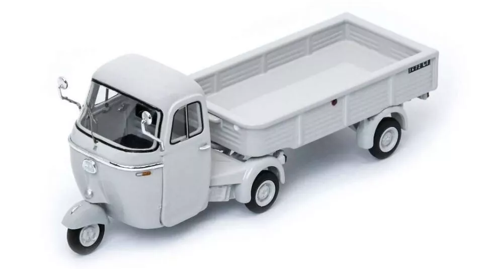 1:43 PIAGGIO Ape Pentaro Motrice + Pentaro' Rimorchio (1964), Grey - 450923200