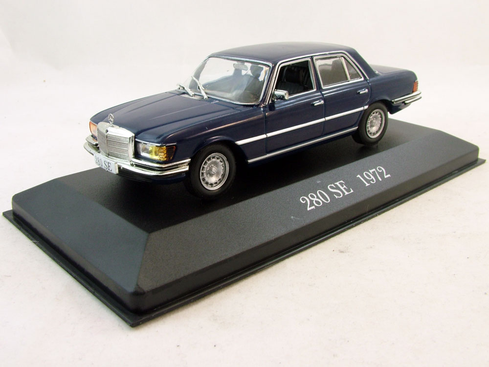 1:43 MERCEDES-BENZ 280 SE (1972), Mercedes-Benz Offizielle Modell-Sammlung 18, blue - MB018