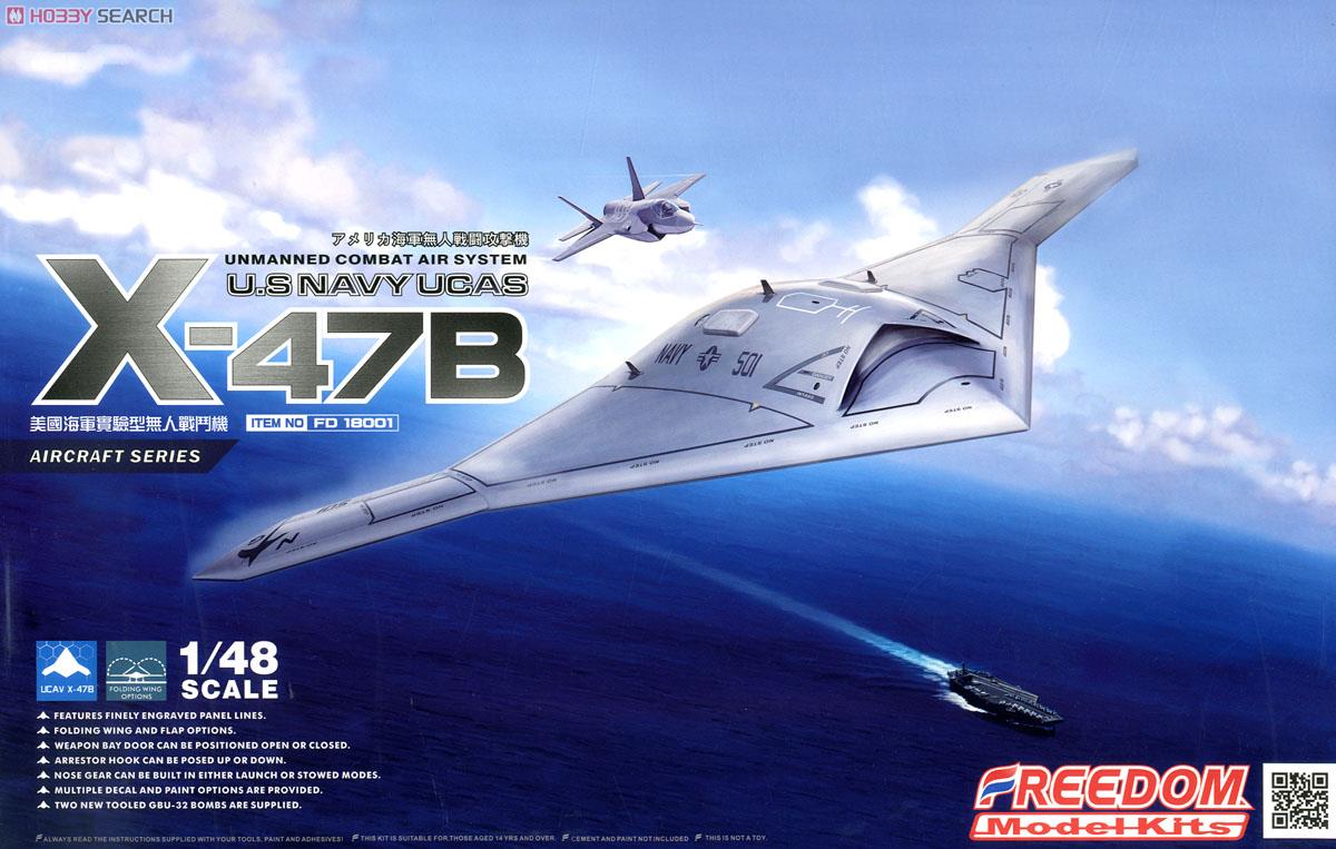 1:48 Сборная модель U.S Navy UCAS X-47B - 18001