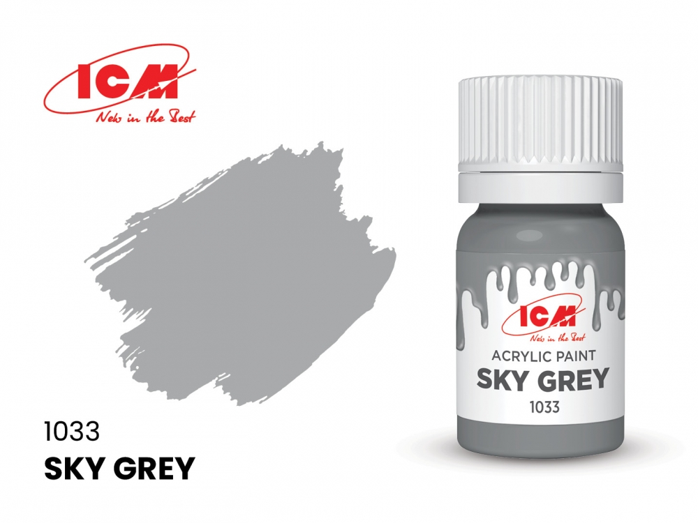 Краска для творчества, 12 мл, цвет Небесно-серый(Sky Grey) - C1033