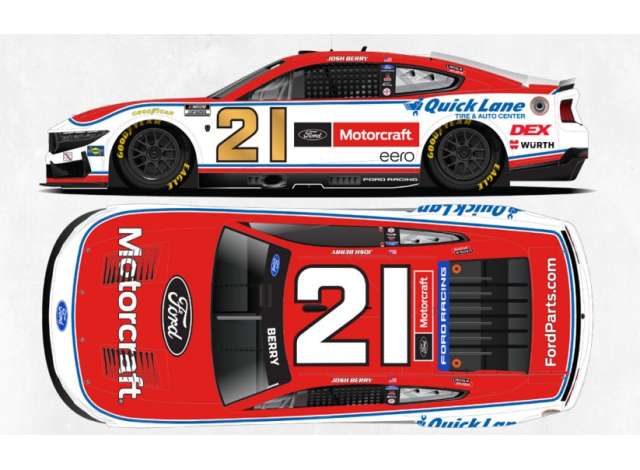 1:64 Ford Mustang #21 Josh Berry *Motorcraft*, red/white 2026 - C212661MOTJP