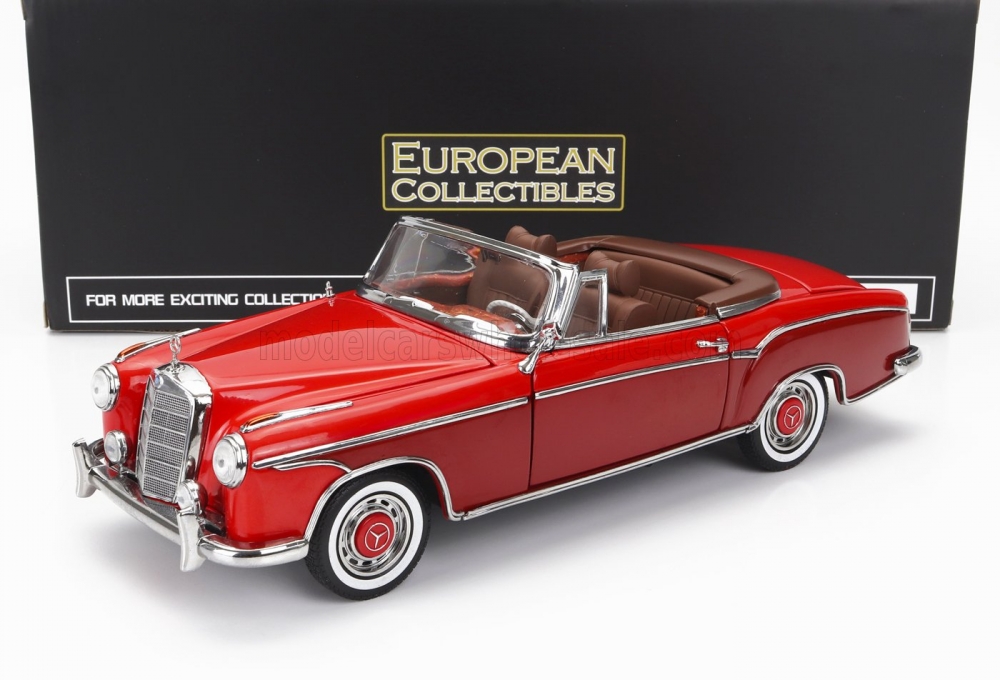 1:18 MERCEDES-BENZ 220se Cabriolet Open (1960), 2 Tone Red - 3594