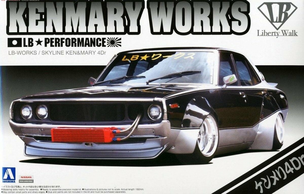 1:24 Сборная модель LB Works KENMARY 4Dr - 00982