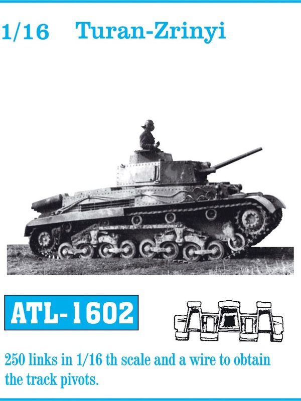 1:16 Траки наборные железные TURAN / ZRÍNYI - ATL-16-02