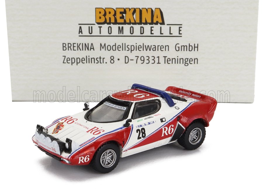 1:87 LANCIA Stratos Hf (night Version) №28 Rally Isola D'elba (1982) Isabella Bignardi - Luisa Zumelli, Red White - 29661
