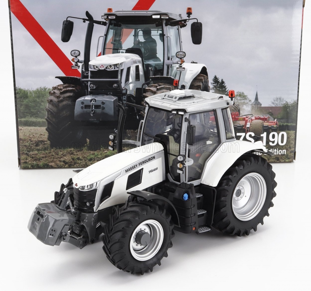 1:32 MASSEY FERGUSON Mf7s.190 Tractor White Edition (2022), White Grey - UH6616