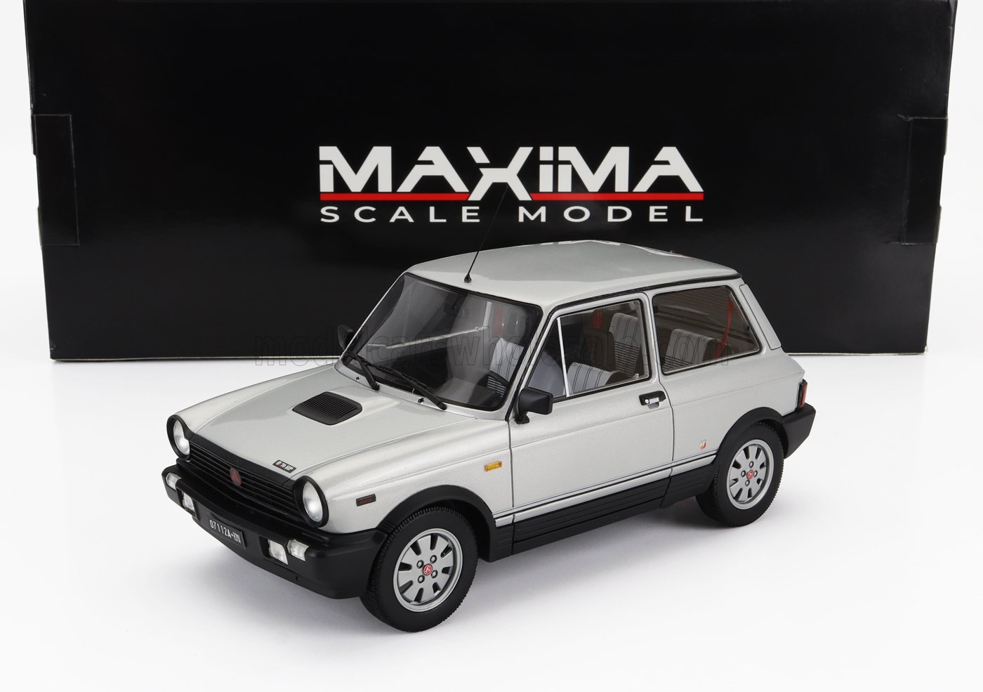 1:18 AUTOBIANCHI A112 Abarth Vii-series (1984), Silver - MAX007003