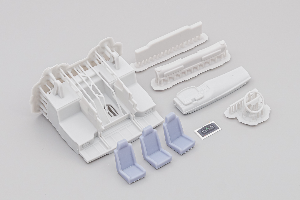 1:43 Полный набор деталей салона кабин со спальником Колхозница Евро 4 - MD1144
