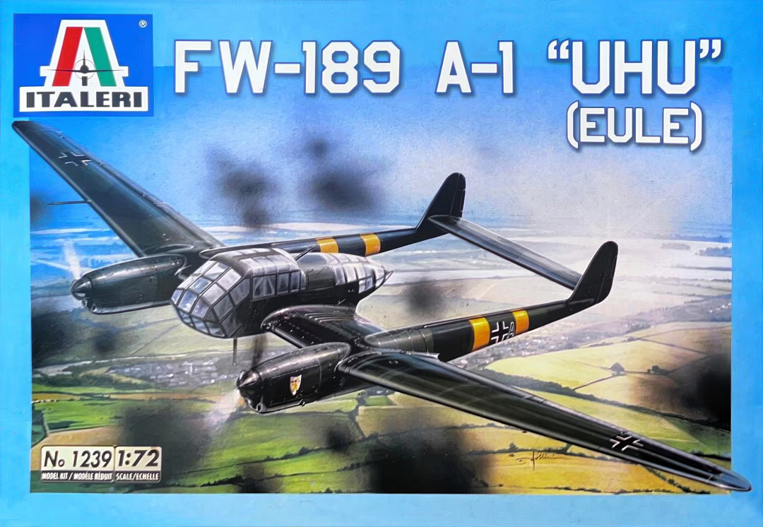 1:72 Сборная модель Fw-189 A-1 'Uhu' (Eule) - 1239-X1