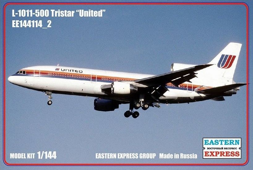 1:144 Сборная модель Авиалайнер Lockheed L-1011-500 TriStar (United) - 144114-3