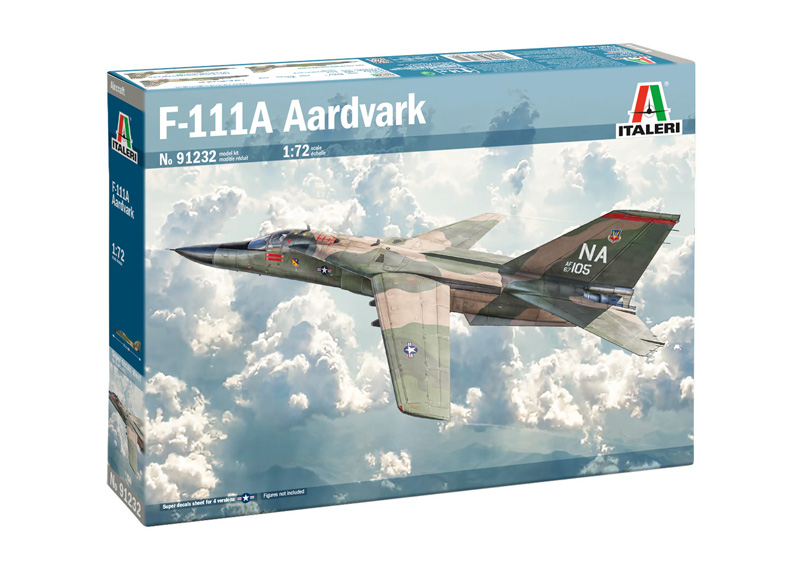 1:72 Сборная модель LOCKHEED MARTIN F-111a Aardvark Military Airplane 1978 - IT91232