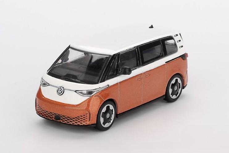 1:64 VOLKSWAGEN ID. Buzz Caravelle (2022), white/orange - MGT01061