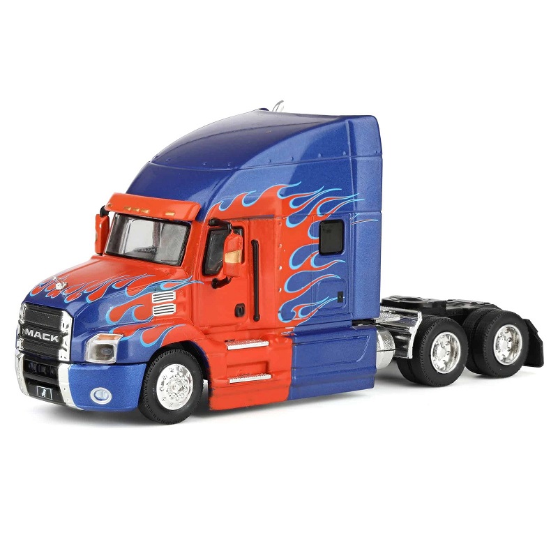 1:64 Mack Anthem Truck Cab 2019 Red/Blue Flames - 45200C
