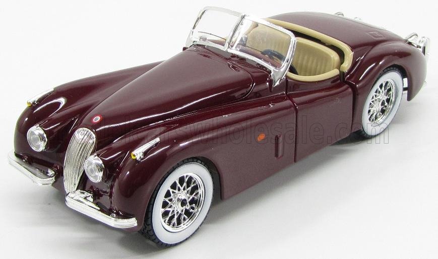 1:24 JAGUAR Xk120 Cabriolet (1953), Bordeaux - 22018R