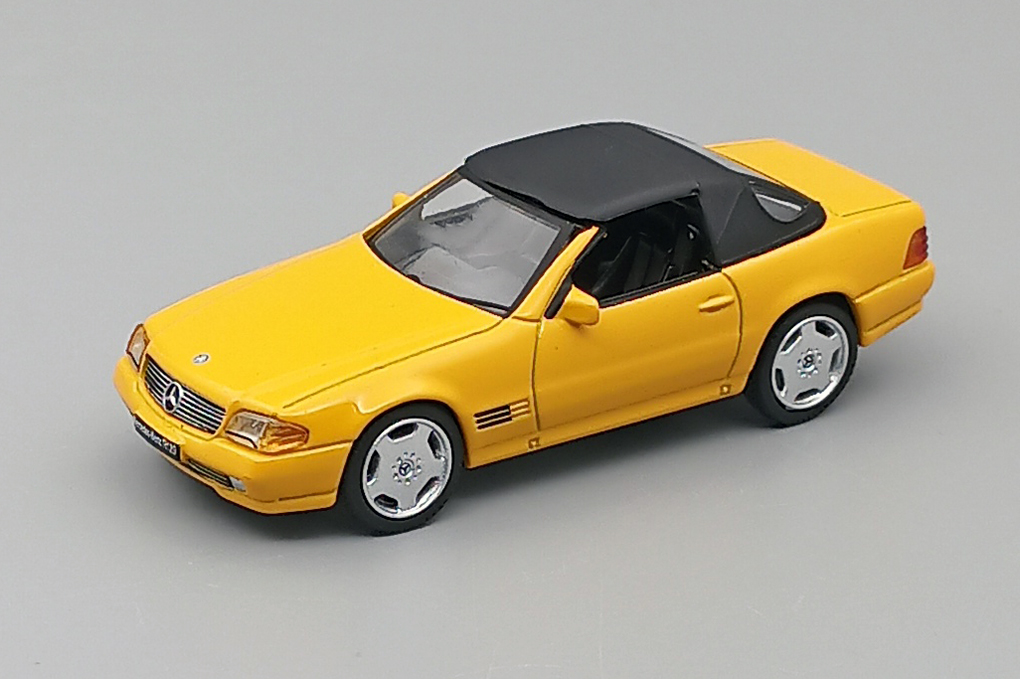 1:64 MERCEDES-BENZ SL500 Convertible R129 (1988), yellow - LL-005-38-X1